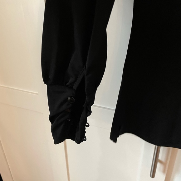 LUMA VILLE French Front Slit Longsleeve Turtleneck Small - Picture 5 of 6